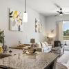 luxury open-concept kitchen and living areas